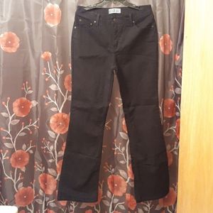 Levi signature black flare jean size 12 Long